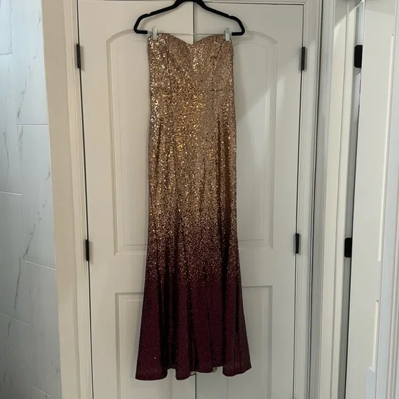 Lulus | Dresses | Lulus Kiss Me Ombr Sequin Gown | Poshmark